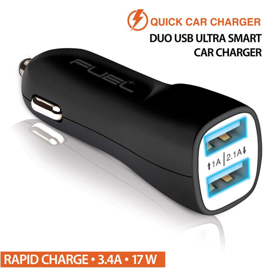 Fuel+ Power Rapid Charger 2.1a Dual Usb Quick Car Charger