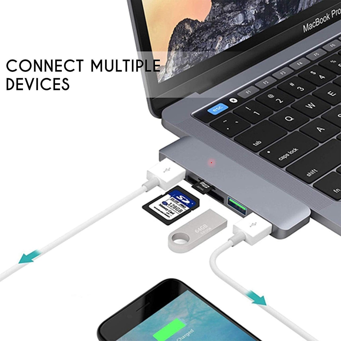 Powerup Type-c 5in1 Usb Hub Multi-functional