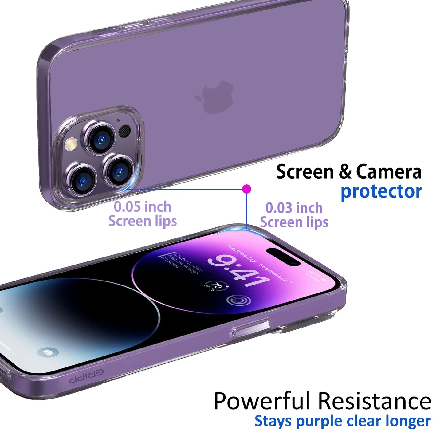 Gripp Neo Case For Apple Iphone 14 Pro Max (6.7") - Purple