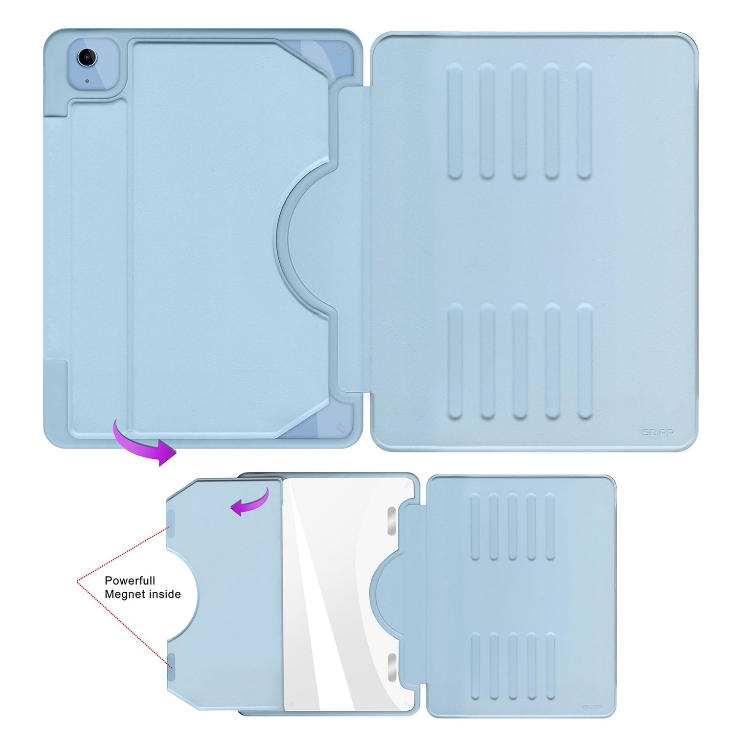 Gripp Styleus Case For Apple Ipad Air 10.9" - Sky Blue