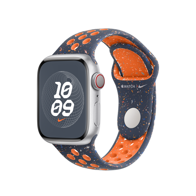 41mm Blue Flame Nike Sport Band S/M – Inspireonline