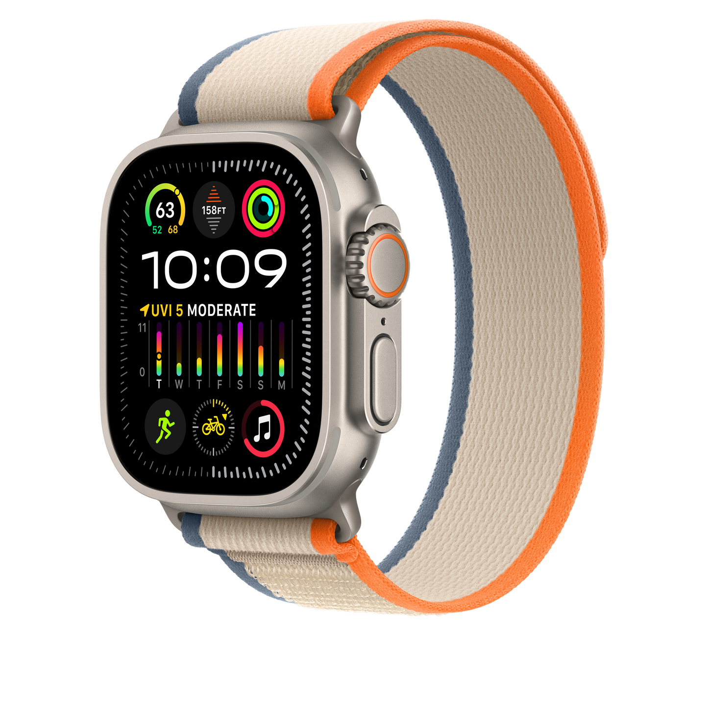 49mm Orange/Beige Trail Loop - M/L