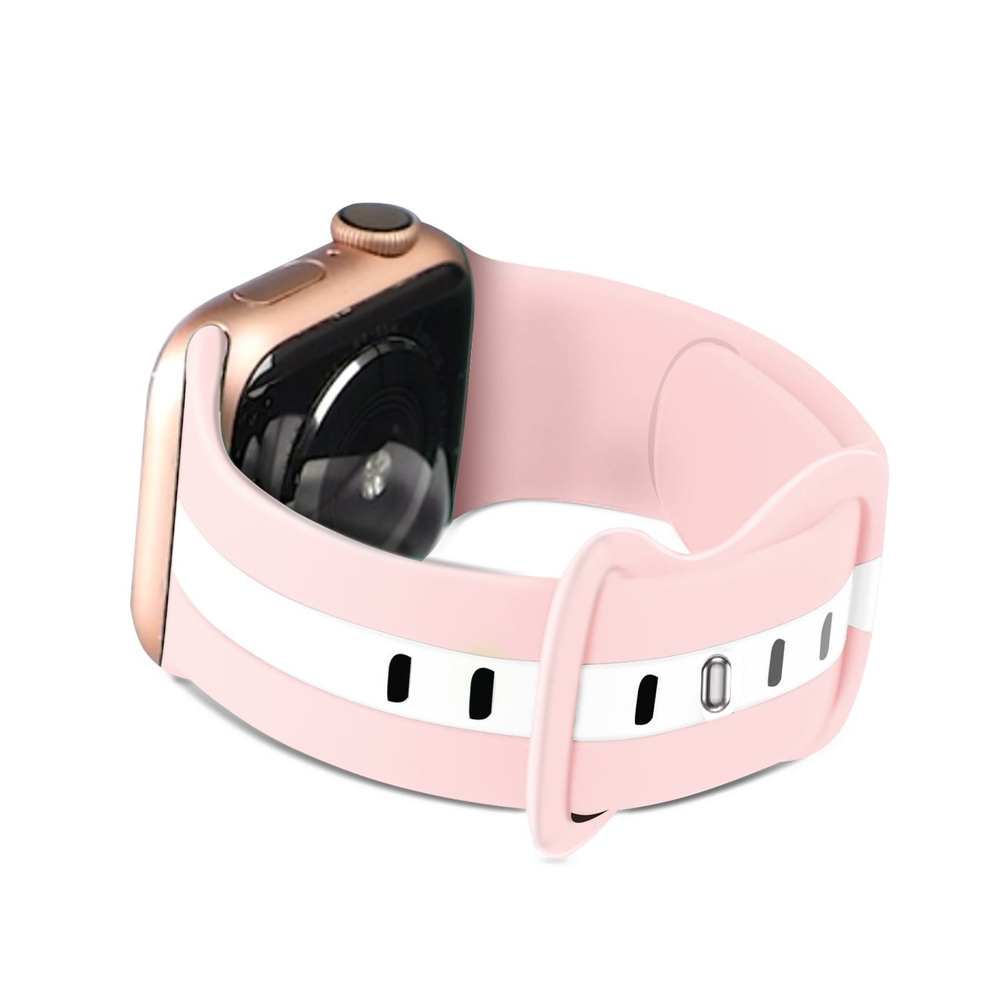 Gripp 40/41mm Tutone Watch Strap - Pink/white
