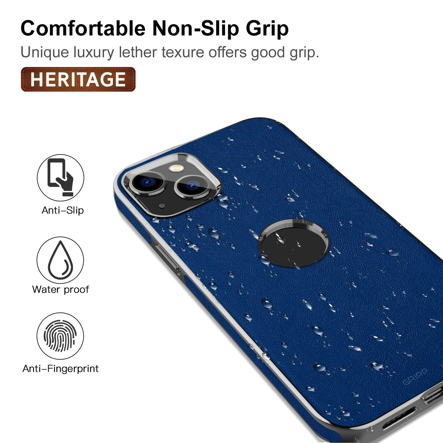 Gripp Heritage Case For Apple Iphone 13 (6.1") - Blue