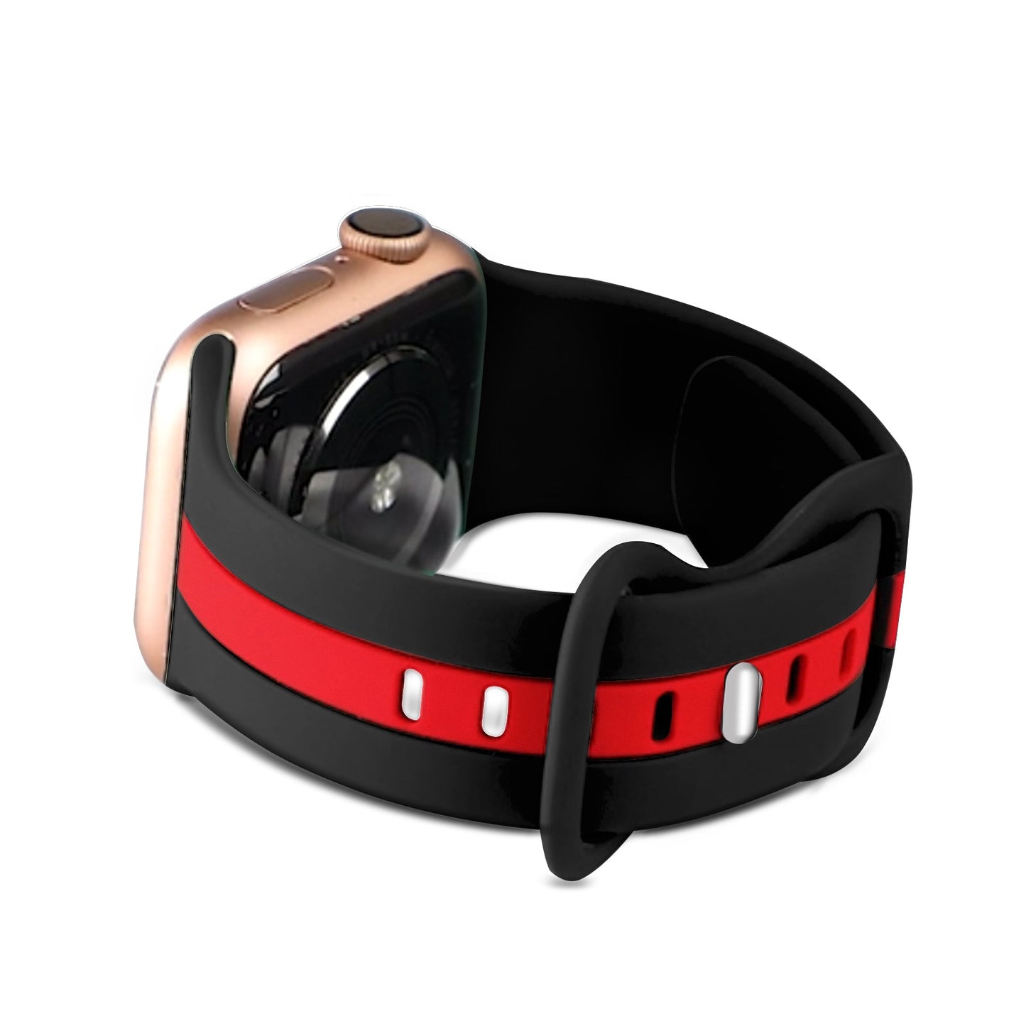 Gripp 45/49mm Tutone Watch Strap - Black/red