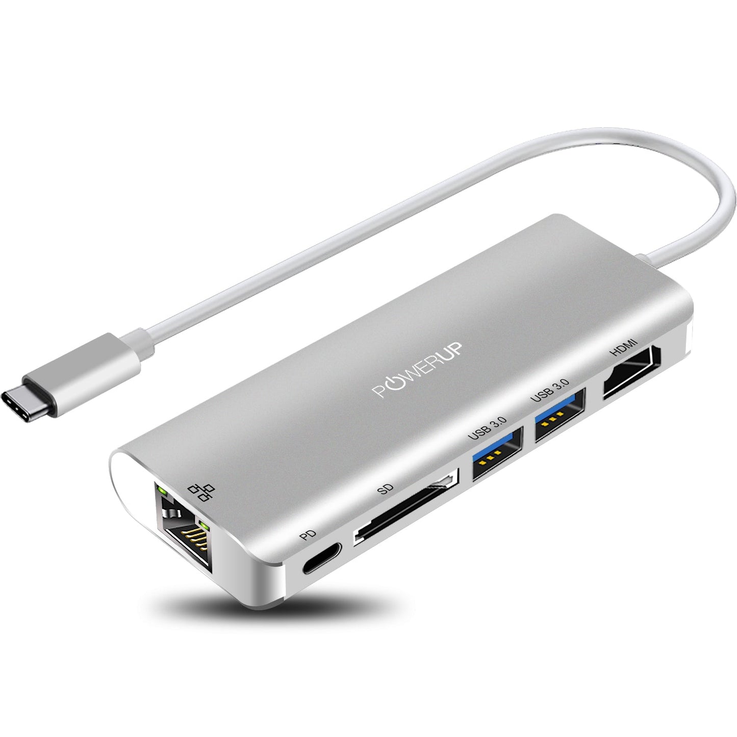 Powerup Elite Plus Usb-c Hub 6in1 (Hdmi-lan)