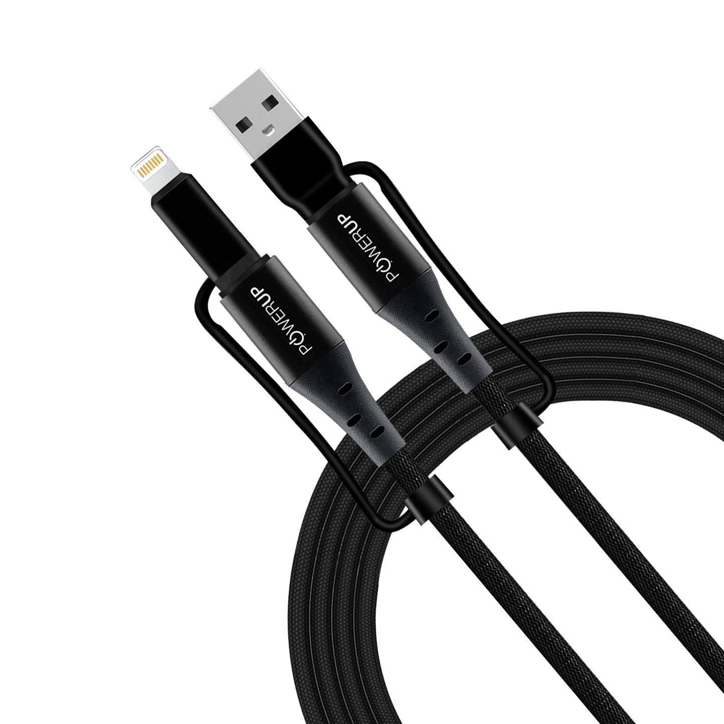 Powerup 4in1 1.5m Cable - Black