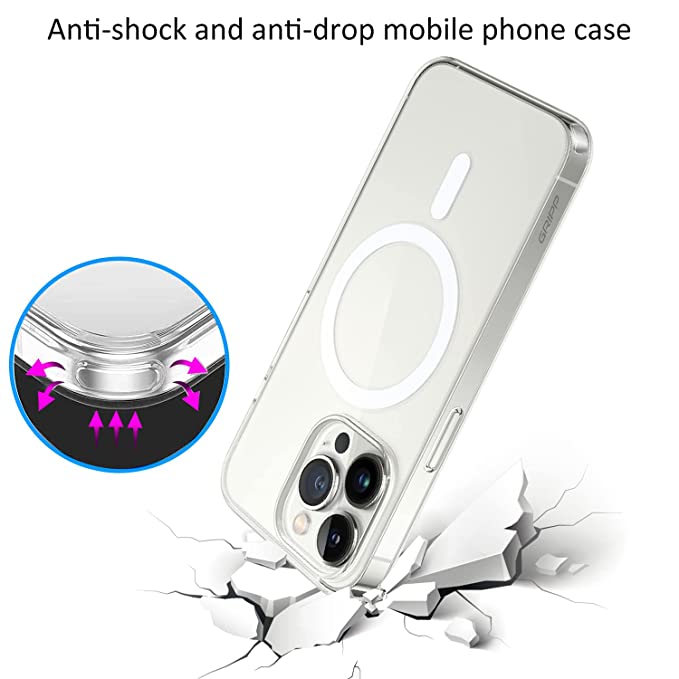 Gripp Clear Case For Apple Iphone 13 Pro (6.1") With Magsafe - Clear