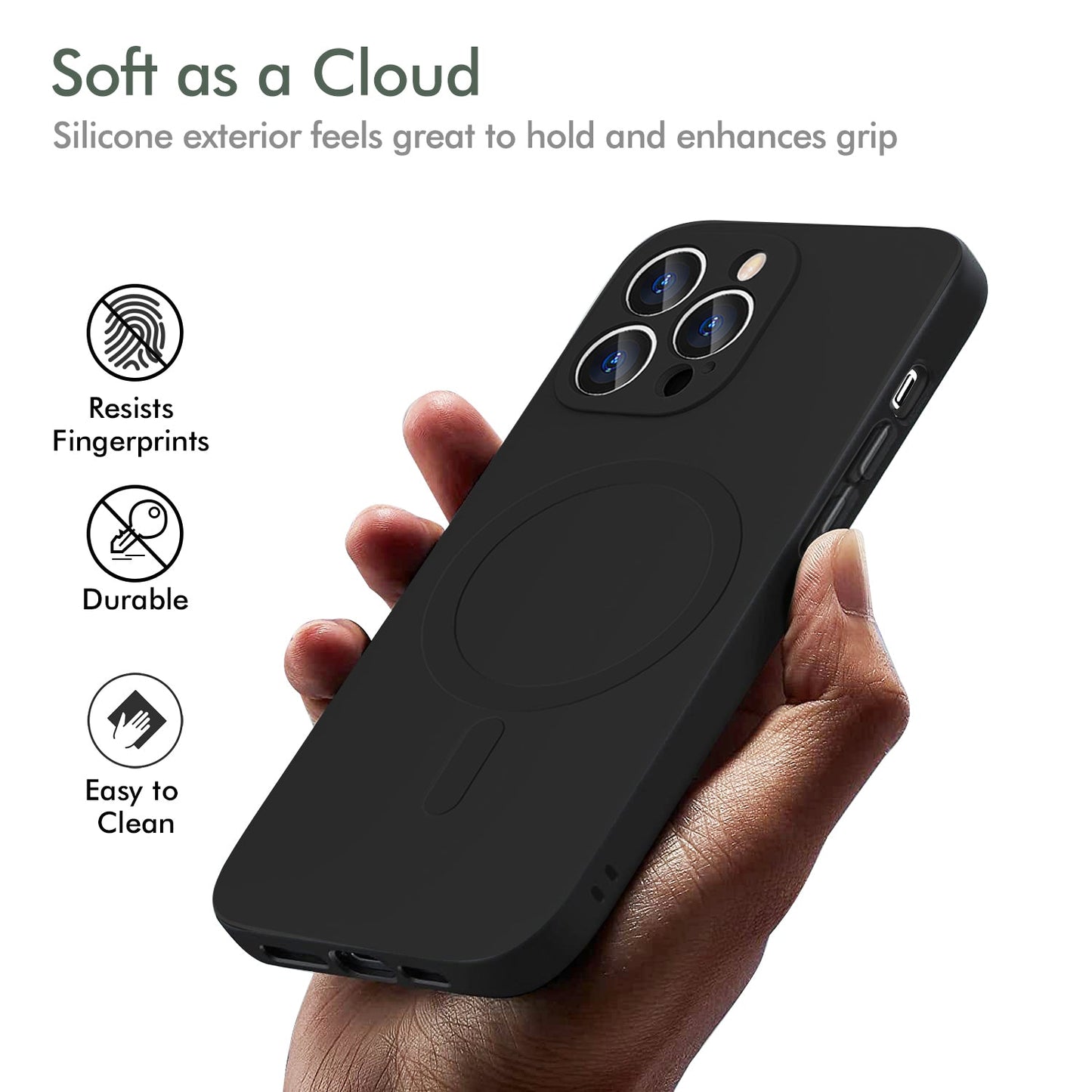 Gripp Rublite Magsafe Case For Apple Iphone 13 Pro (6.1") - Black