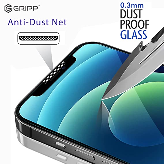 Gripp Dust Proof Tempered Glass 0.3mm For Apple Iphone 13/13 Pro (6.1") - Clear