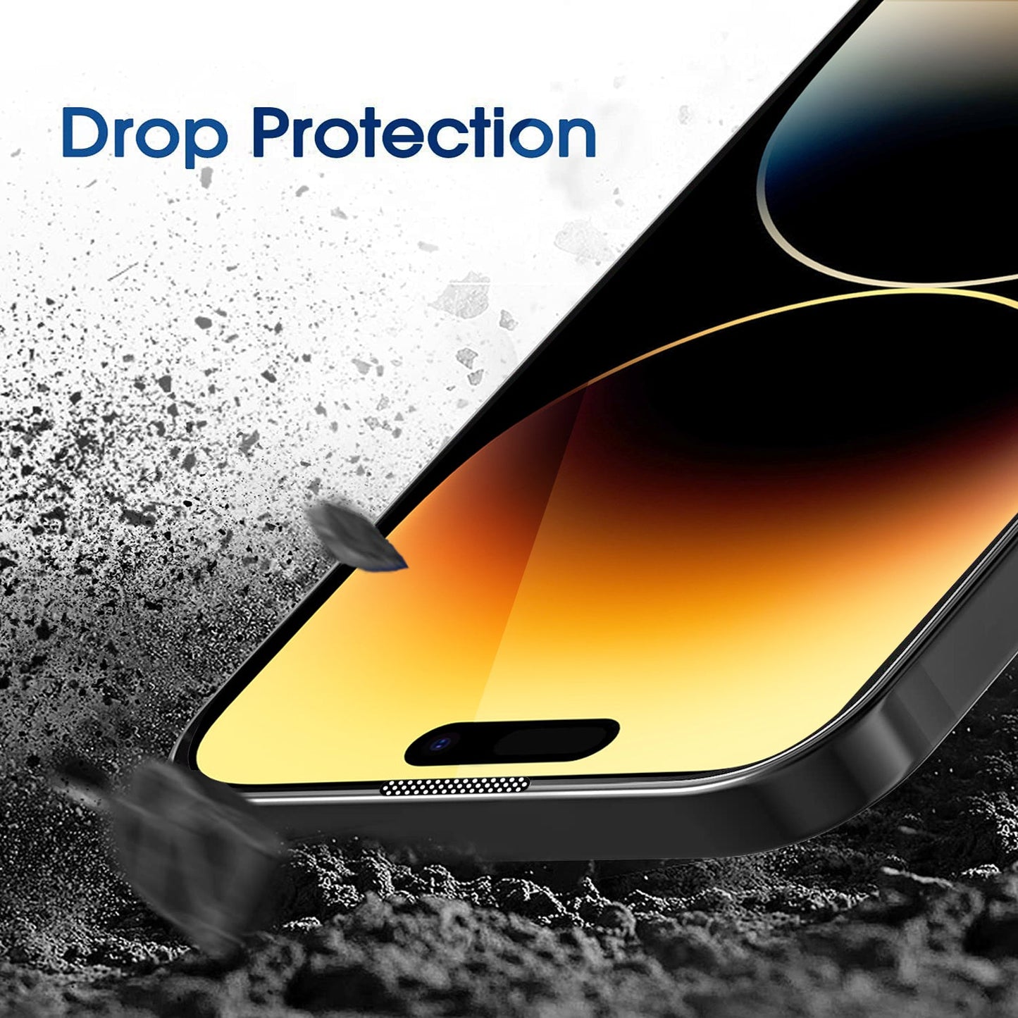 Gripp Dust Proof 3d Tempered Glass For Apple Iphone 14 Pro Max (6.7") - Black