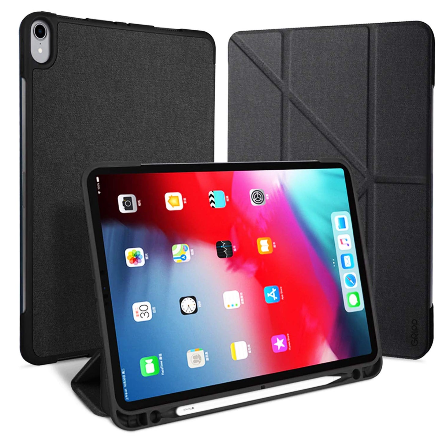 Gripp Tux Case For Apple Ipad 11" - Black