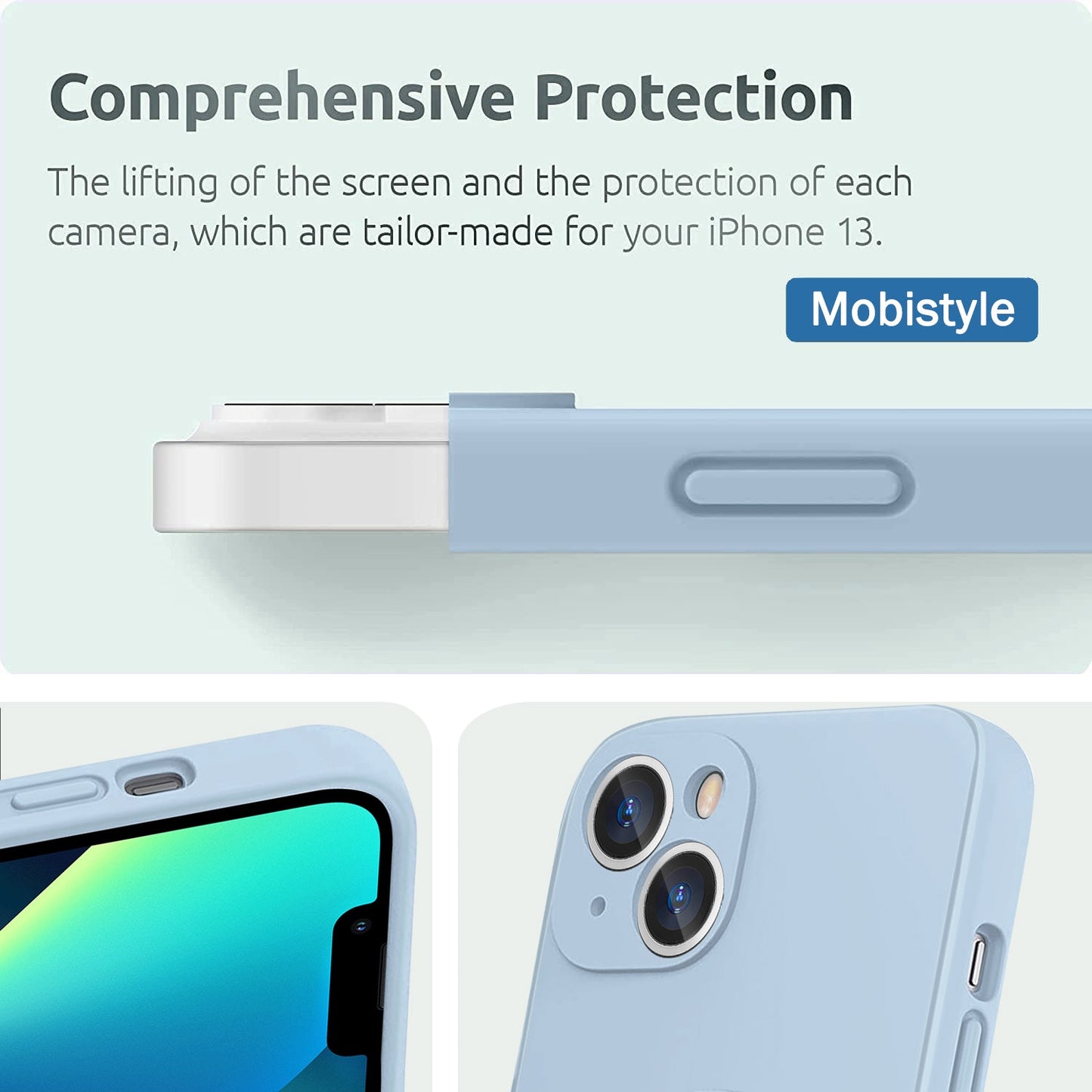 Gripp Rublite Magsafe Case For Apple Iphone 13 (6.1") - Sky Blue