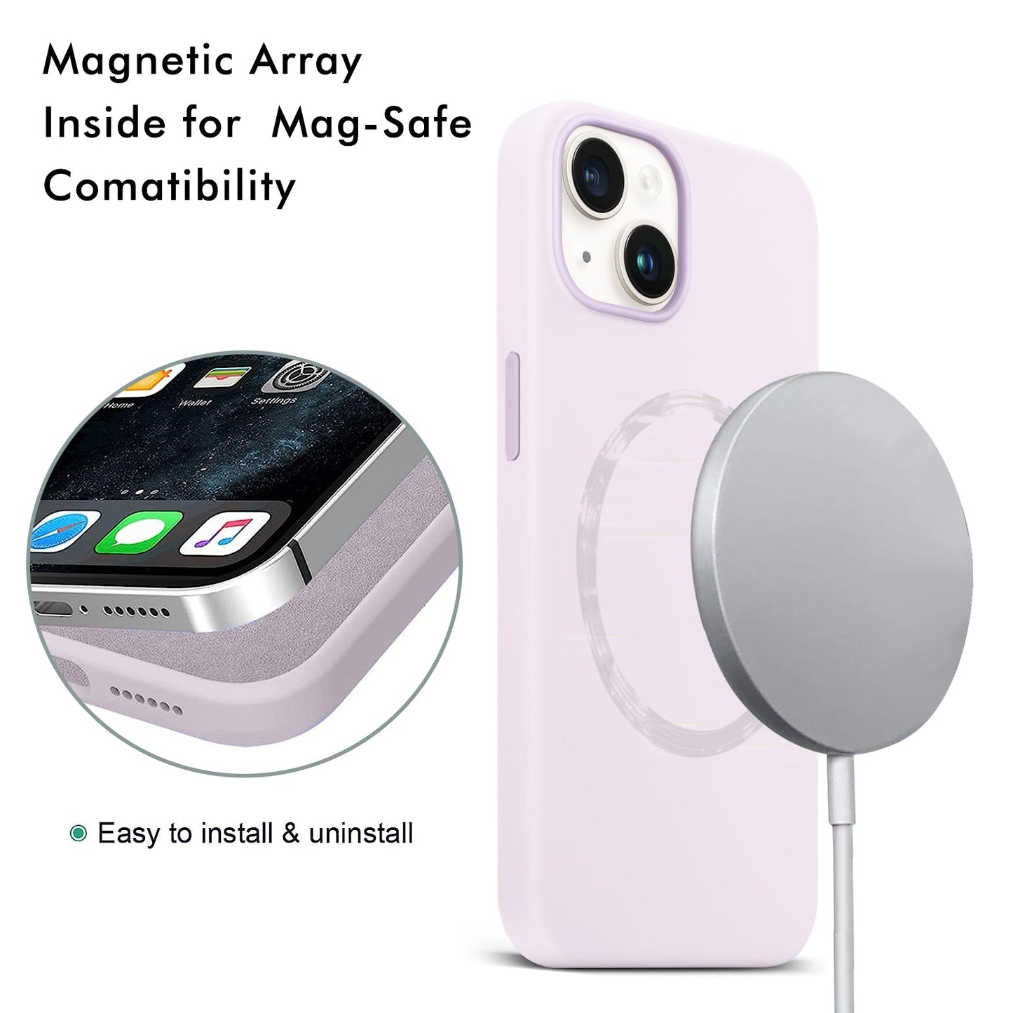 Gripp Rubon Case For Apple Iphone 14 Plus (6.7") With Magsafe - Purple