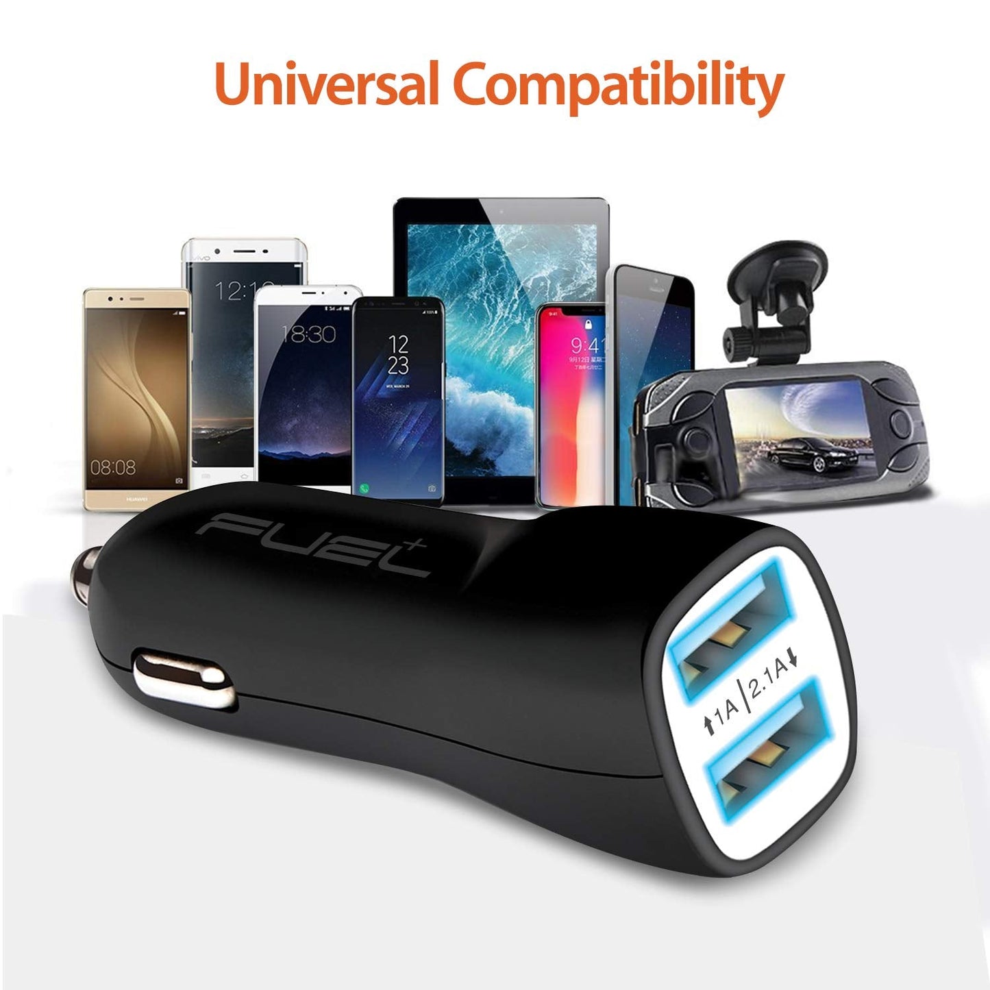 Fuel+ Power Rapid Charger 2.1a Dual Usb Quick Car Charger