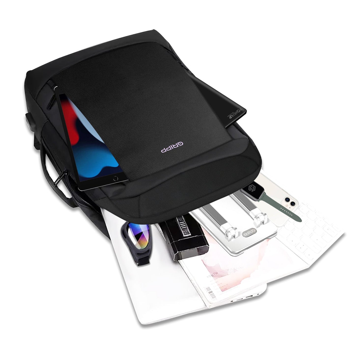 Gripp Trans Backpack Upto 15.6" For Laptop/macbook - Black