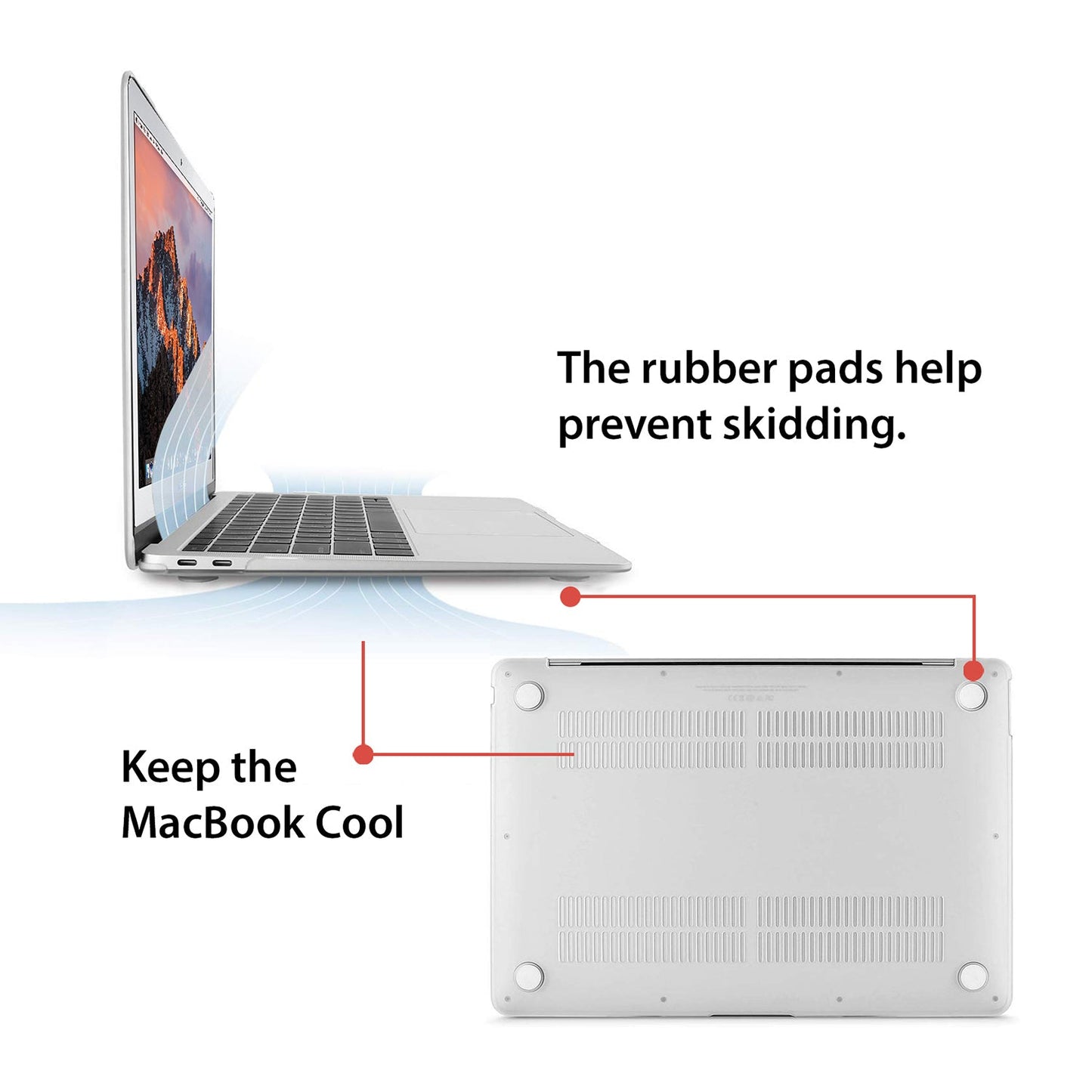 Gripp Compaq Macbook Air Hardshel Case 13" (M1 2020 & Retina 2020) - Frost