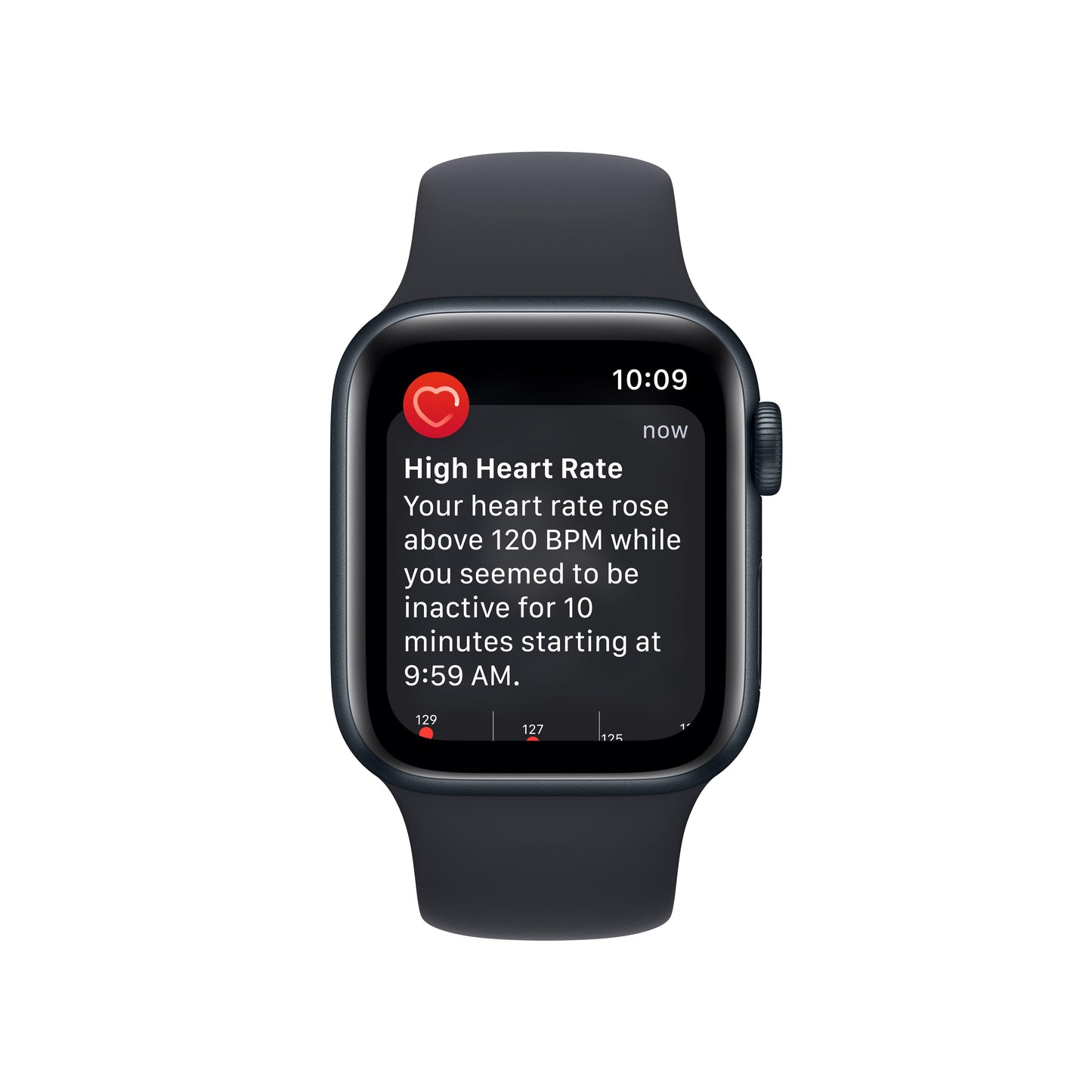 Apple Watch SE GPS 40mm Midnight Aluminum Case with Midnight Sport Band - Regular