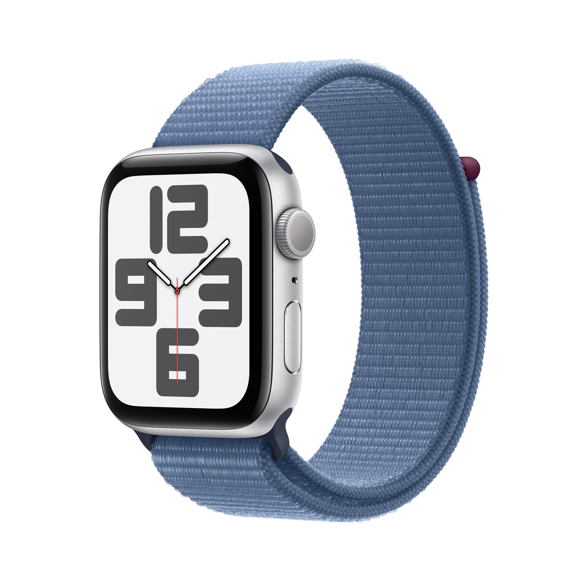 Apple Watch SE GPS 44mm Silver Aluminium Case with Winter Blue 