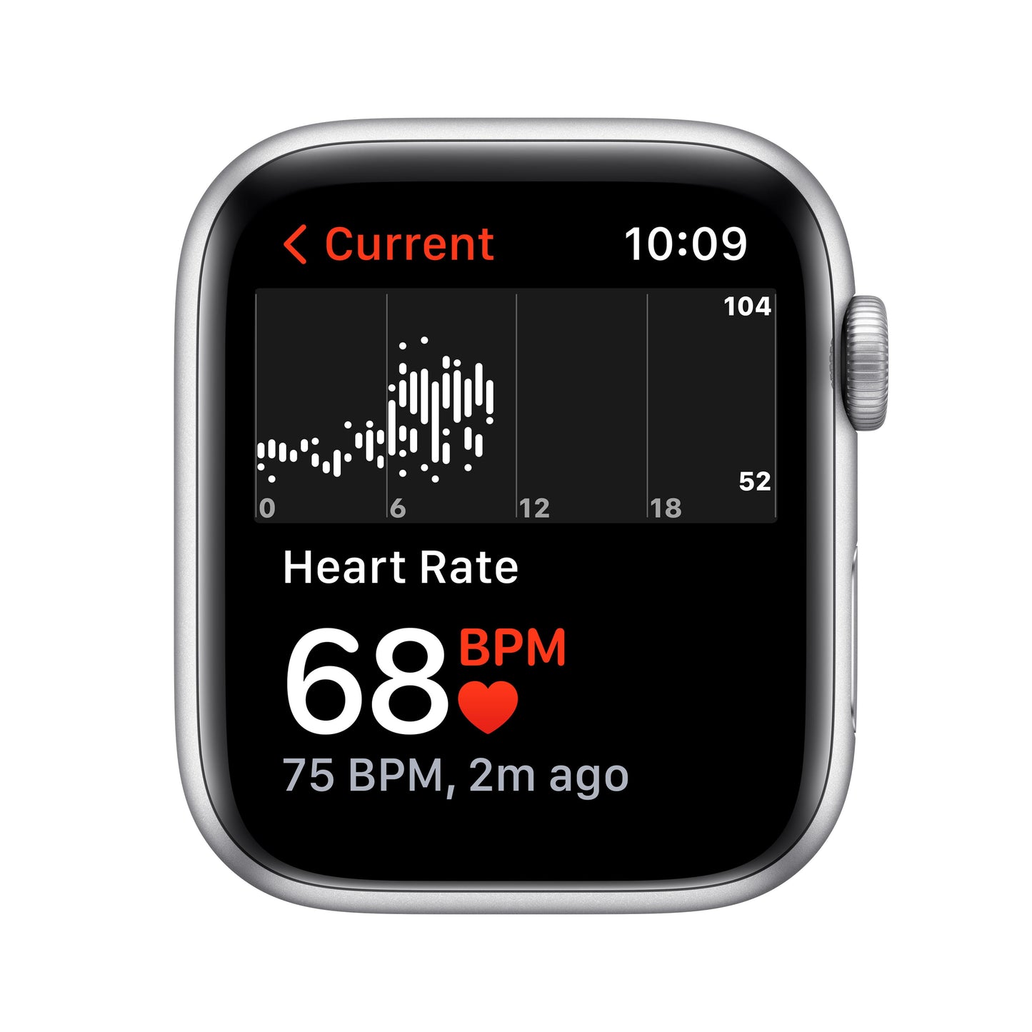 Apple Watch SE GPS, 44mm Silver Aluminium Case with Abyss Blue Sport Band - Regular