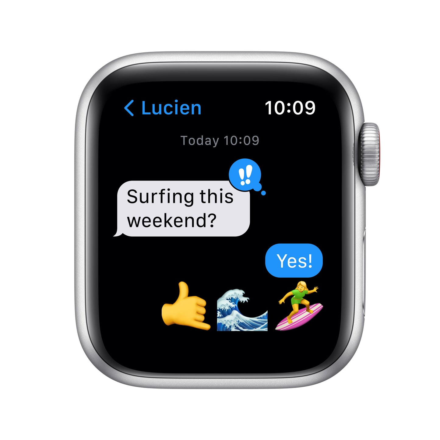 Apple Watch SE GPS + Cellular, 40mm Silver Aluminium Case with Abyss Blue/Moss Green Sport Loop
