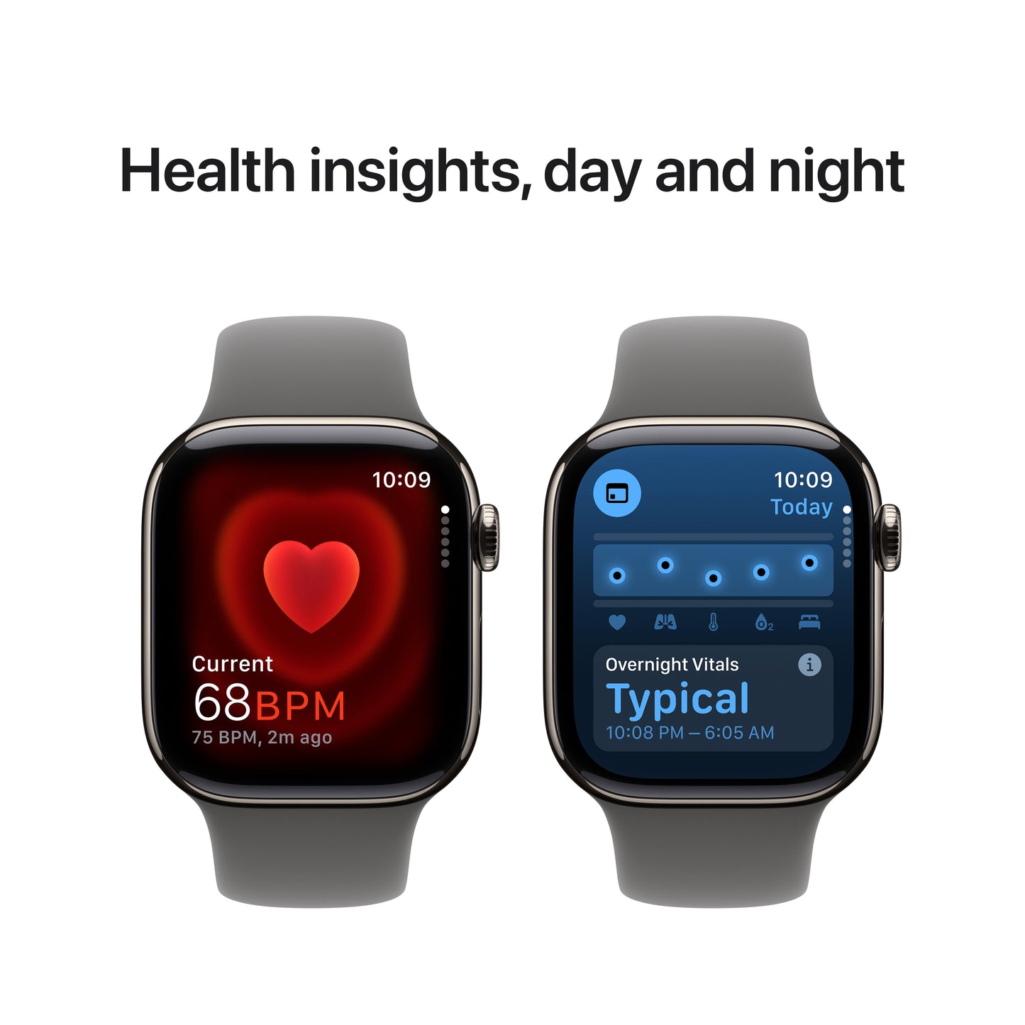 Apple Watch Series 10 GPS + Cellular 42mm Natural Titanium Case with Stone Grey Sport Band - M/L