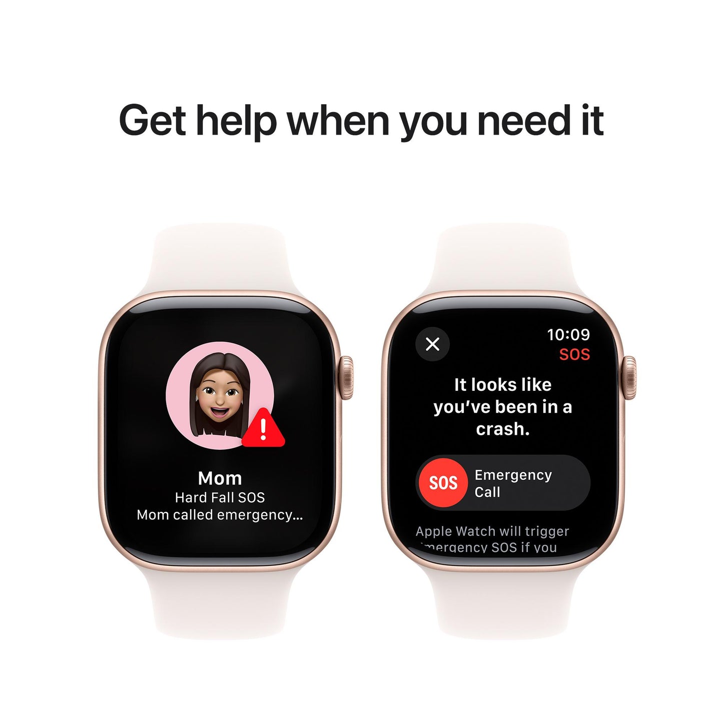 Apple Watch Series 10 GPS 46mm Rose Gold Aluminium Case with Light Blush Sport Band - M/L