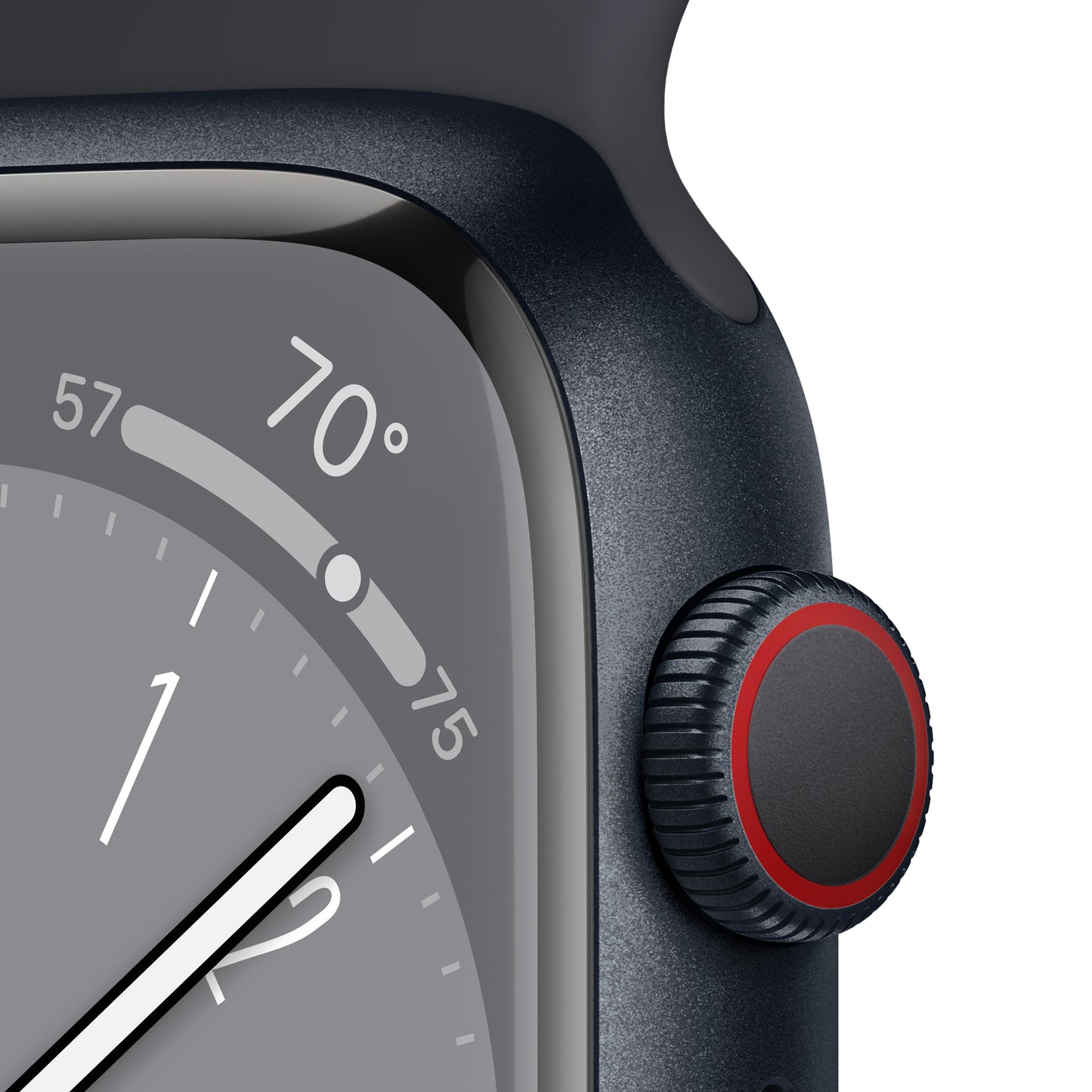 Apple Watch Series 8 GPS + Cellular 41mm Midnight Aluminium Case with Midnight Sport Band - Regular