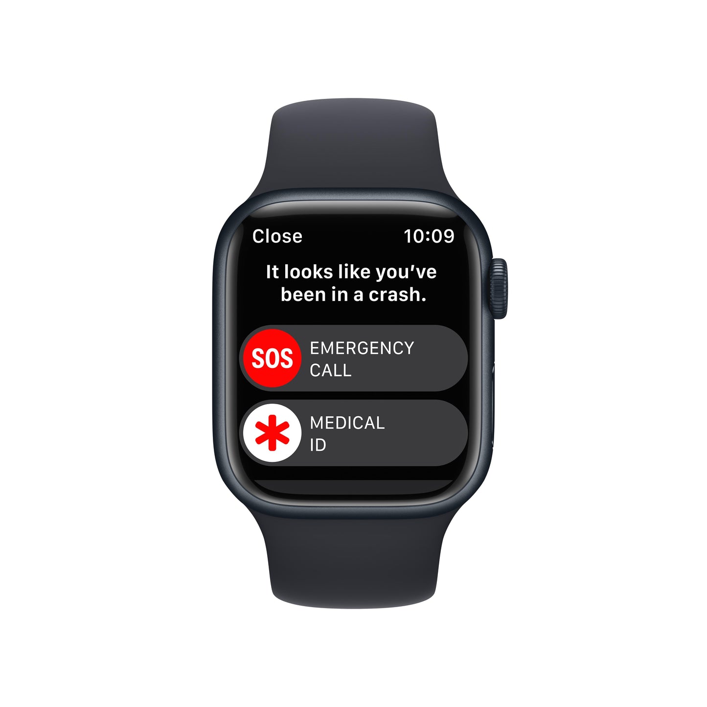 Apple Watch Series 8 GPS + Cellular 41mm Midnight Aluminium Case with Midnight Sport Band - Regular