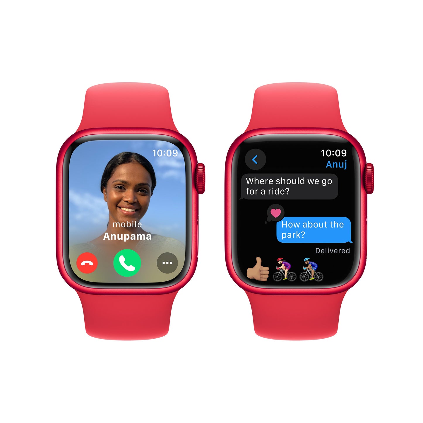 Apple Watch Series 9 GPS 41mm (PRODUCT)RED Aluminium Case with (PRODUCT)RED Sport Band - S/M