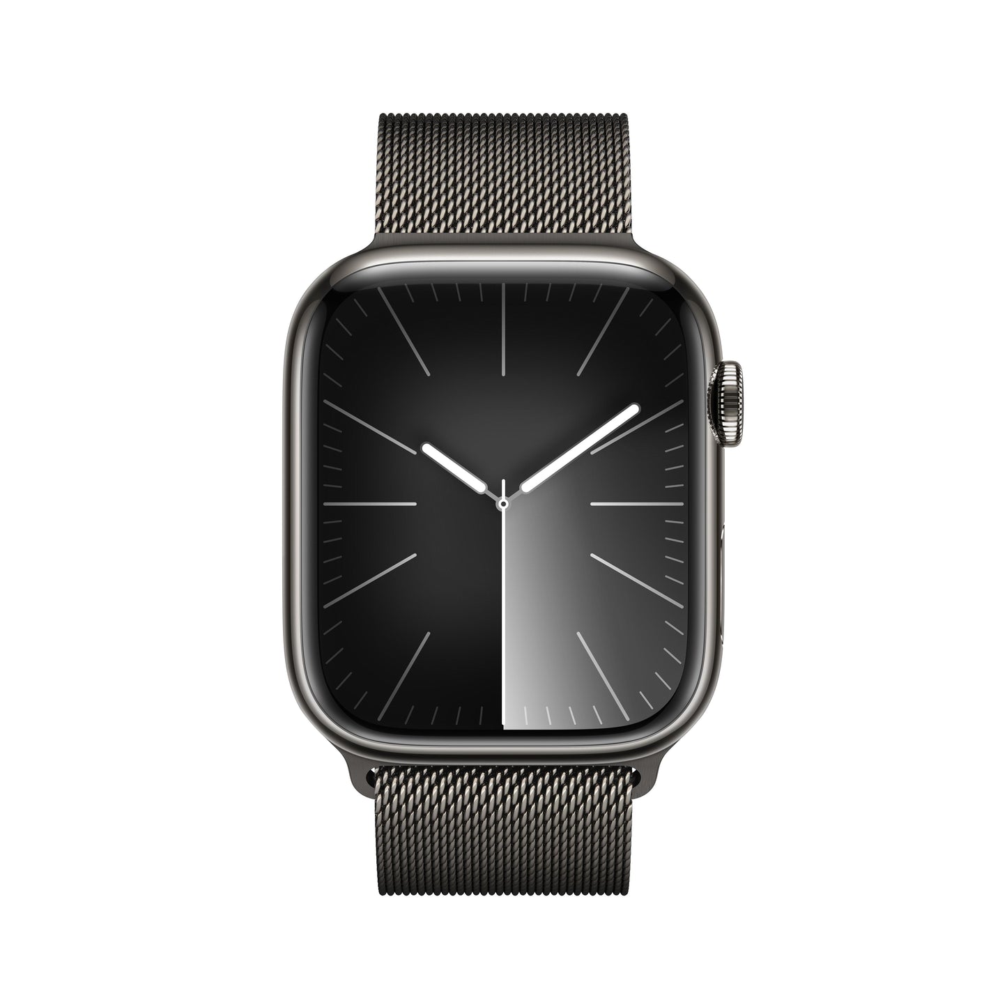 Apple Watch Series 9 GPS + Cellular 45mm Graphite Stainless Steel Case with Graphite Milanese Loop