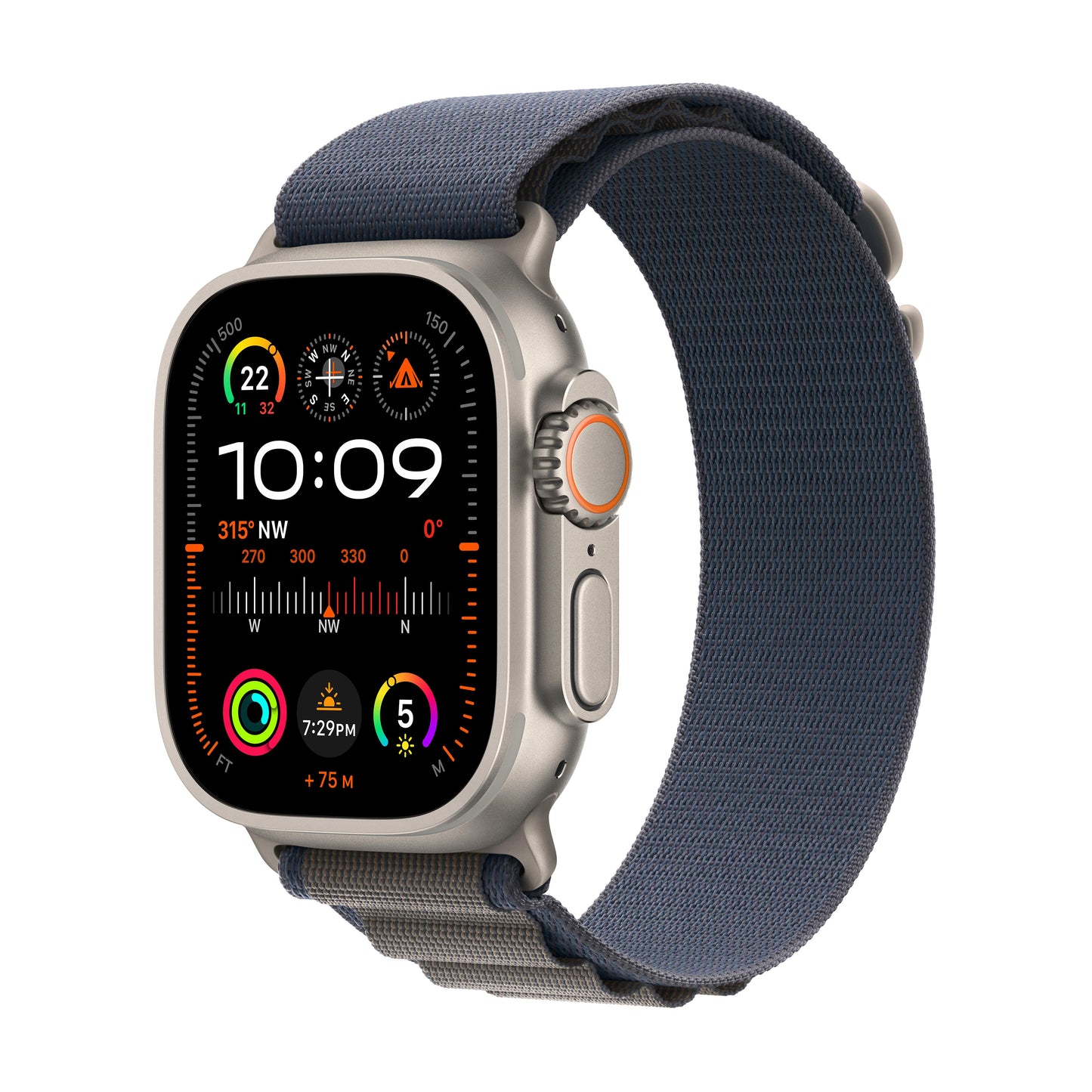 Apple Watch Ultra GPS + Cellular, 49mm Titanium Case with Orange Alpin –  Maple