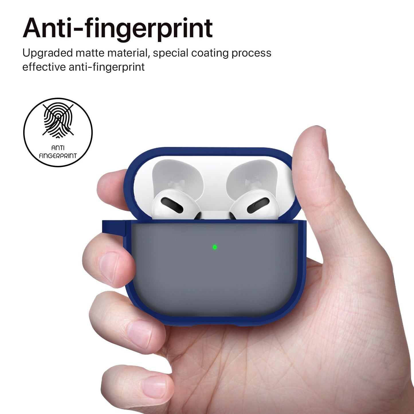 Gripp Bolt Matte Case + Keyring Hook For Airpods 3 - Blue