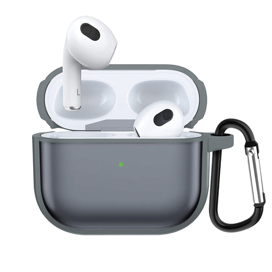 Gripp Bolt Matte Case + Keyring Hook For Airpods 3 - Grey