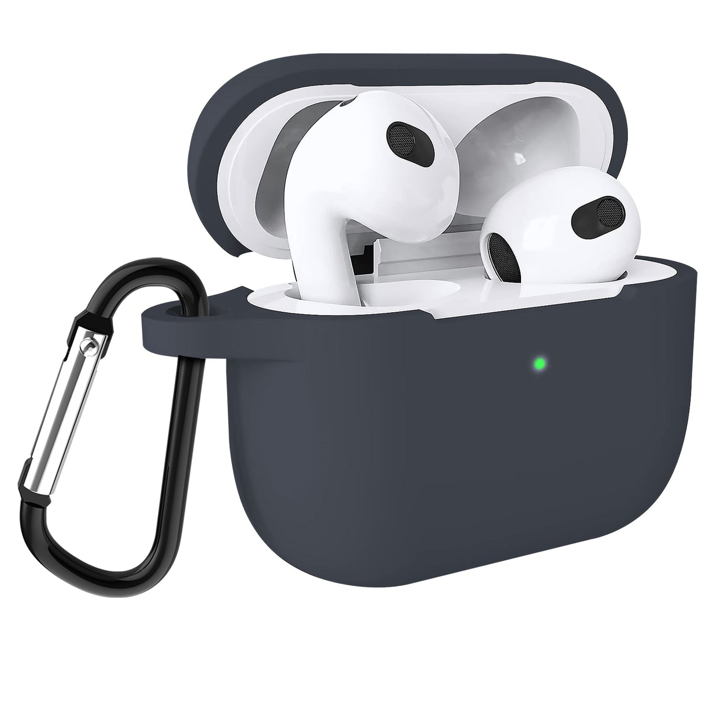 Gripp Airpods 3 Silicon Case + Strap + Keyring Hook - Charcoal