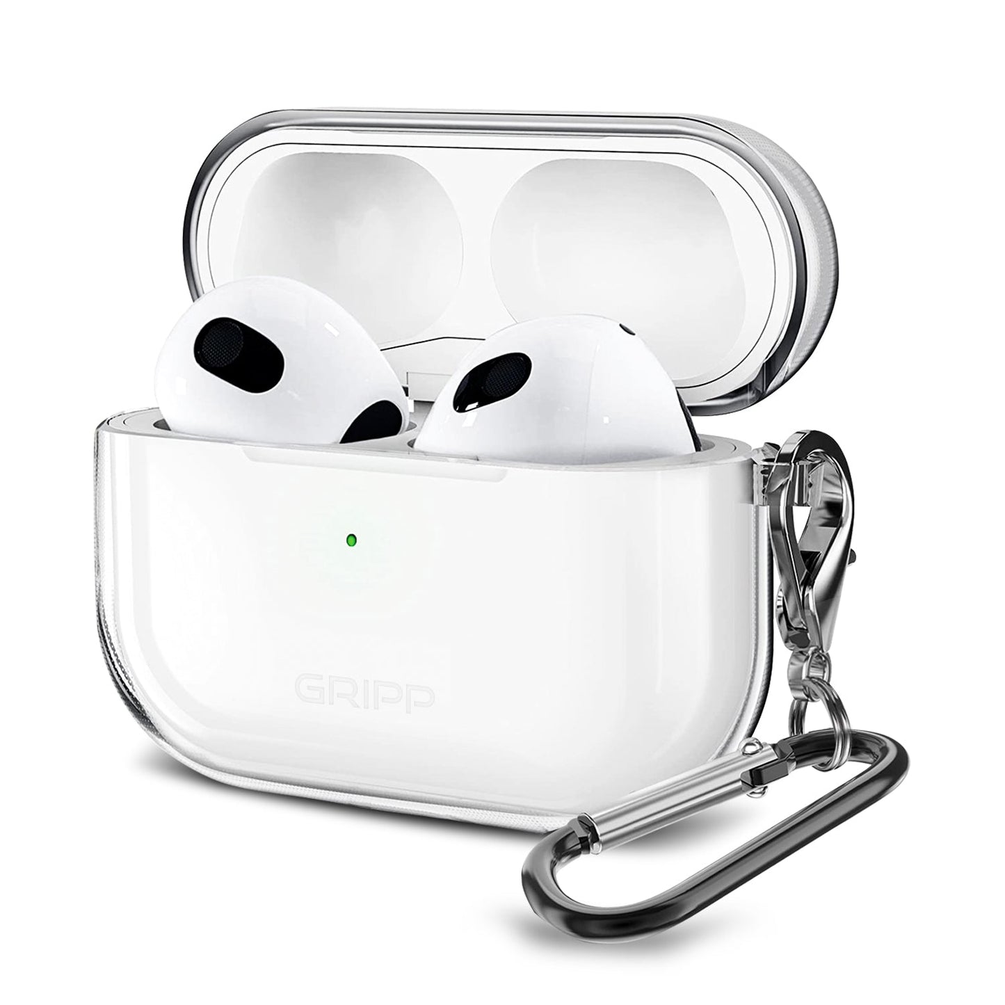 Gripp Clear Case + Keyring Hook For Airpods 3 - Clear