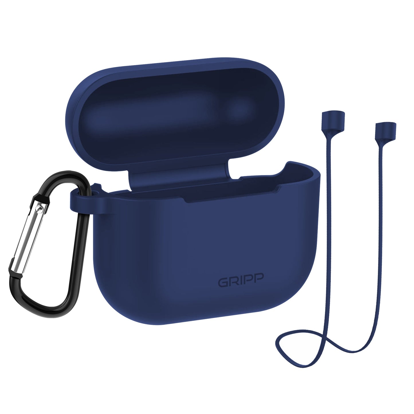 Gripp Airpods 3 Silicon Case + Strap + Keyring Hook - Indigo