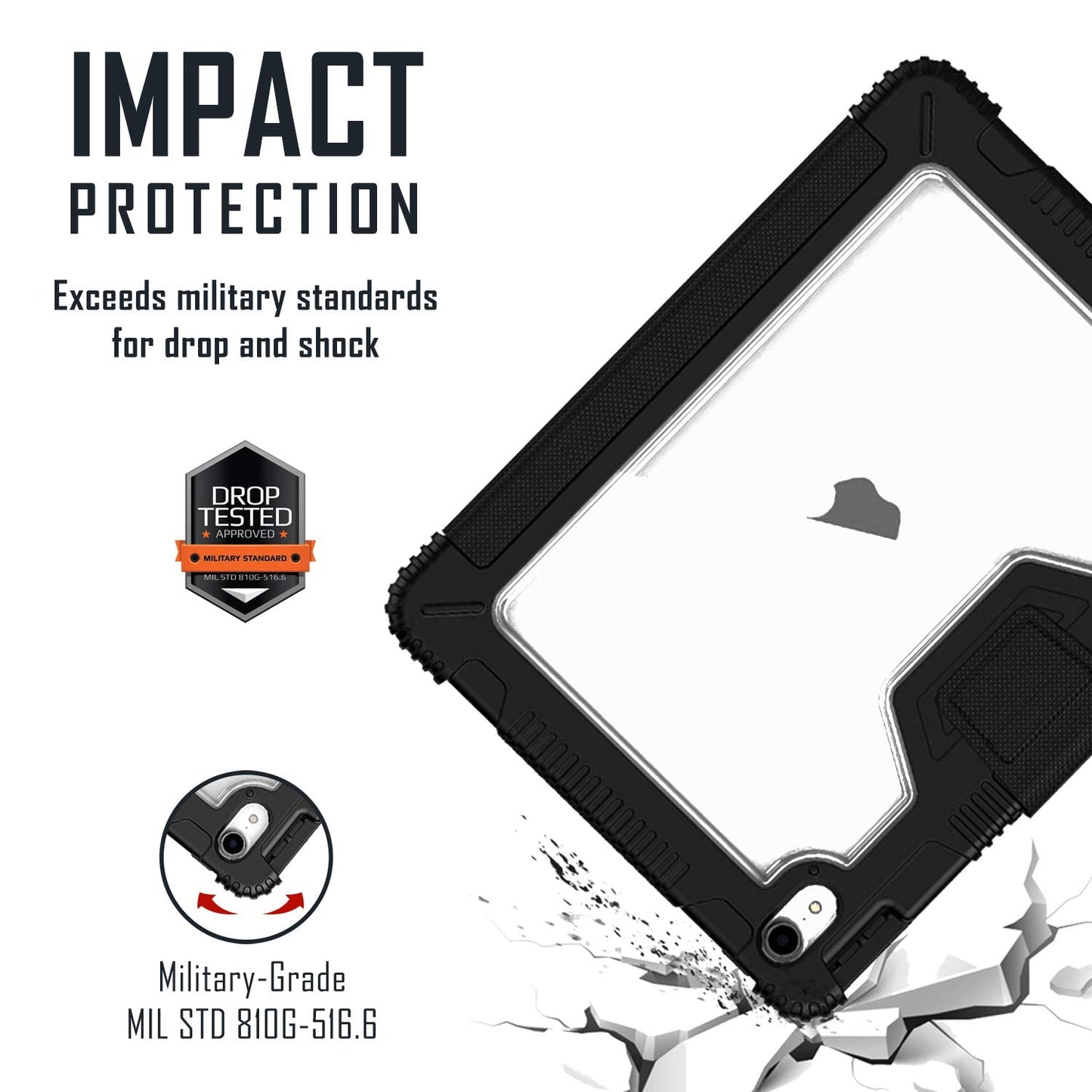 Gripp Armor Case For Apple Ipad Pro 11" - Black