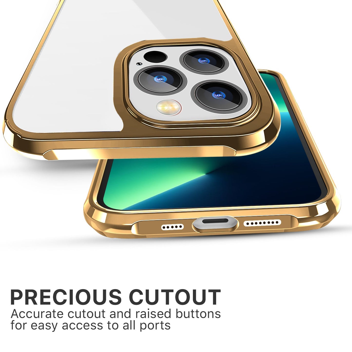 Gripp Dazzle Xtreme Case For Apple Iphone 13 Pro(6.1") - Gold