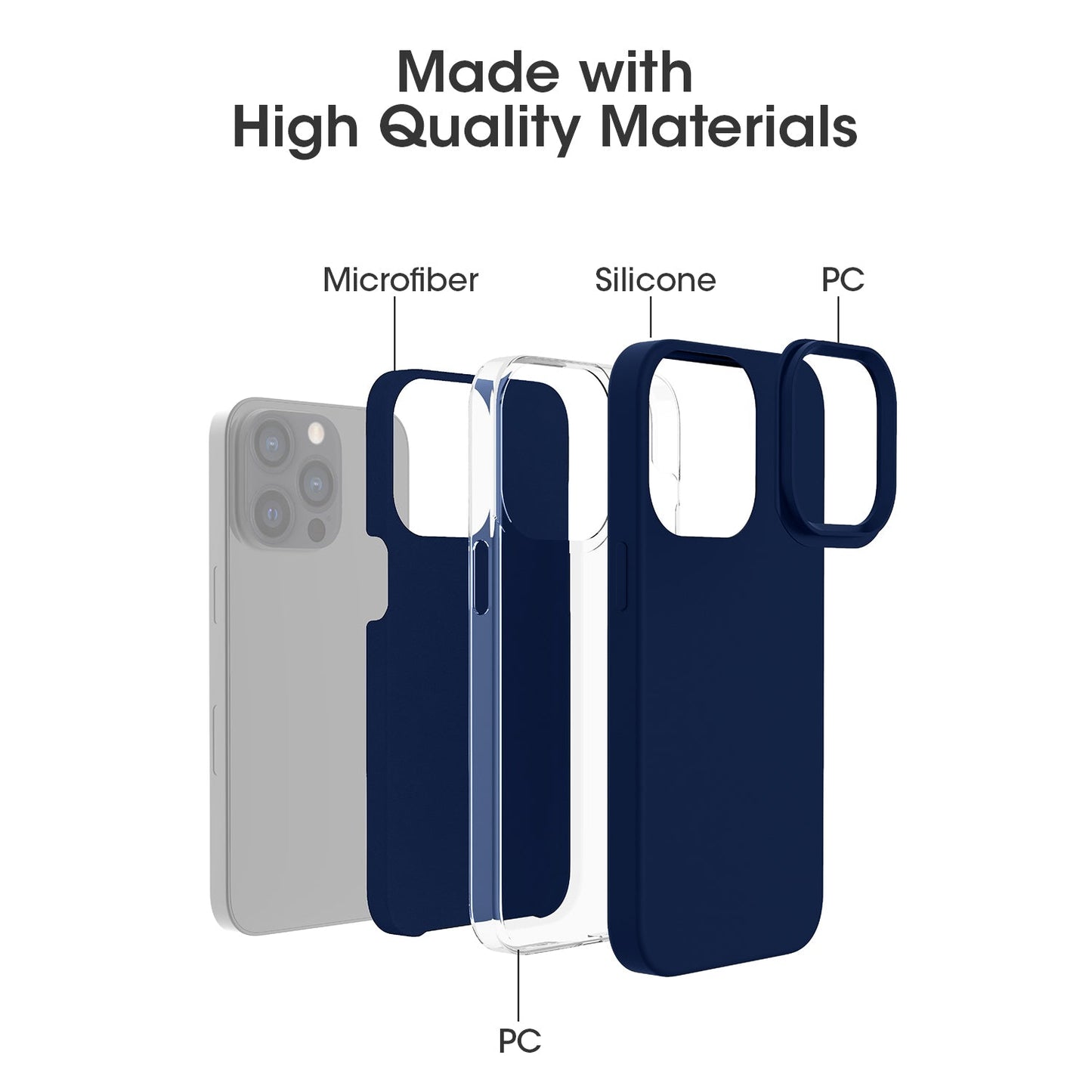 Gripp Rubon Case For Apple Iphone 13 Pro (6.1") - Blue