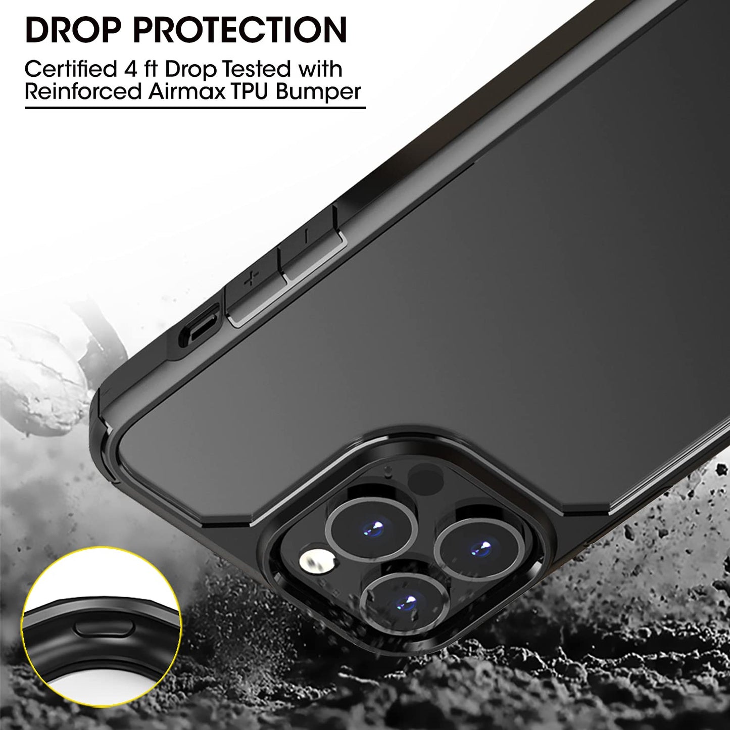 Gripp Defender Case For Apple Iphone 13 Pro Max (6.7") - Black