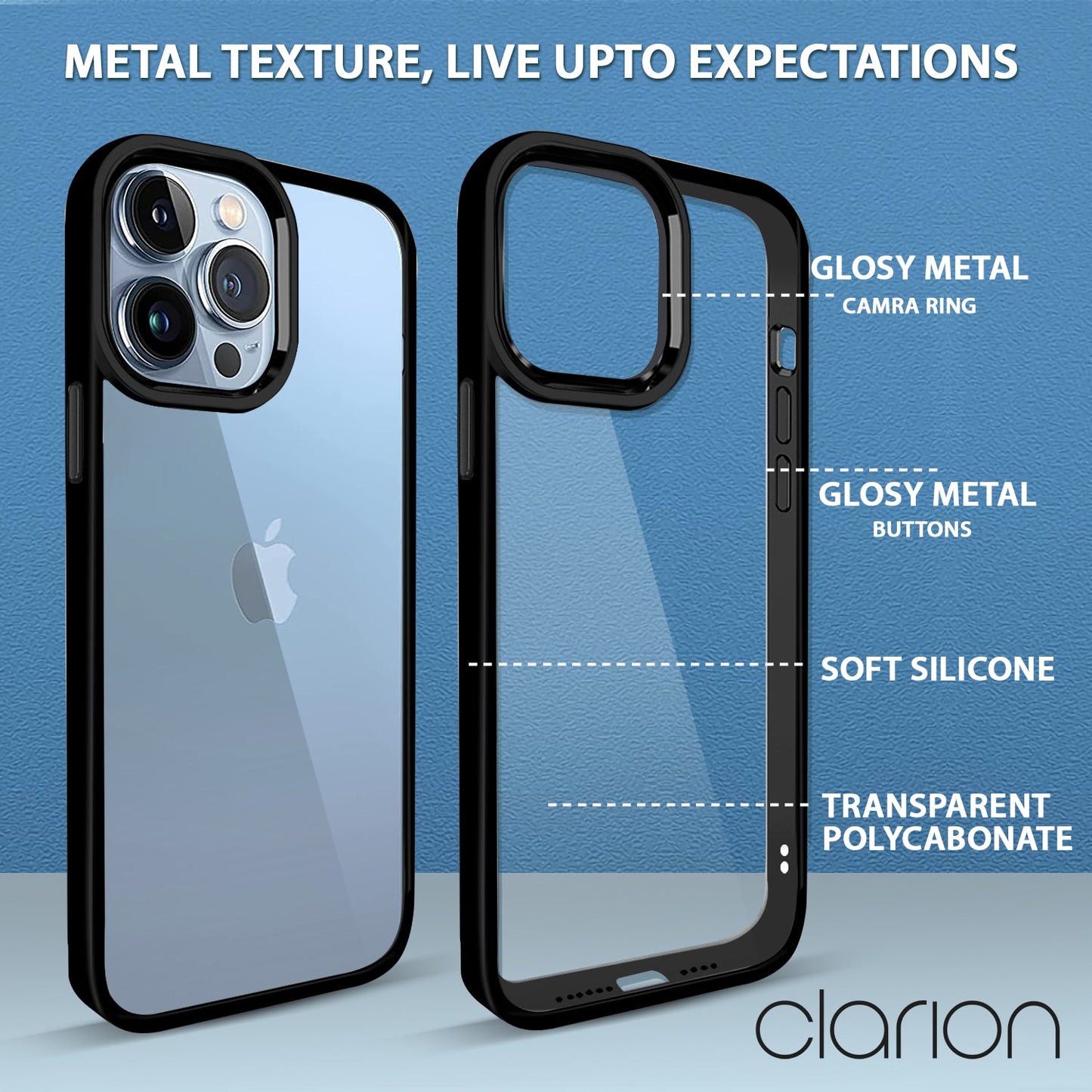 Gripp Clarion Case For Apple Iphone 14 (6.1") - Black