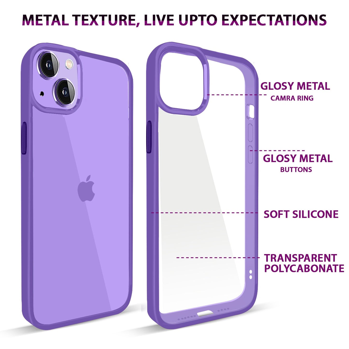 Gripp Clarion Case For Apple Iphone 14 Plus (6.7") - Purple