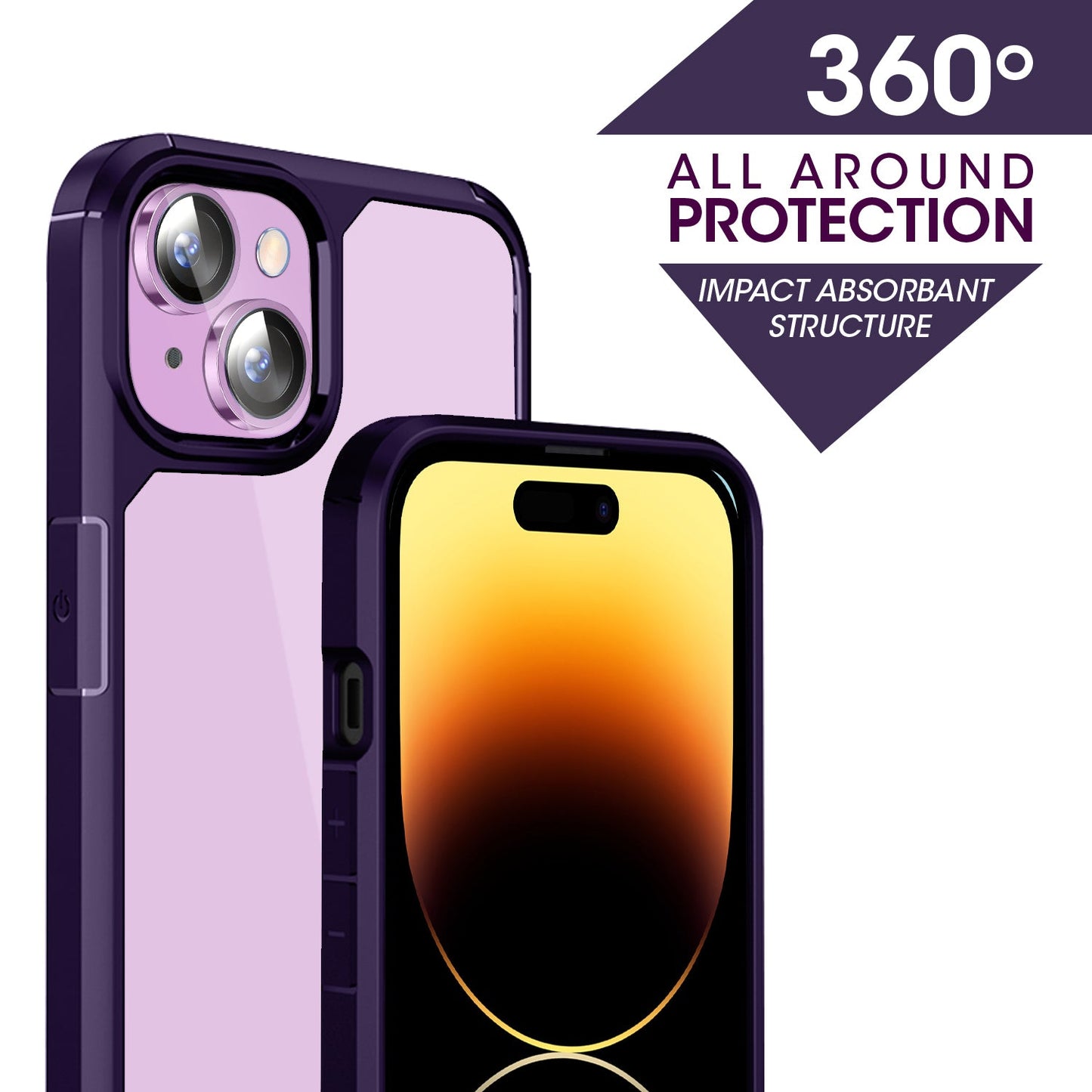 Gripp Defender Case For Apple Iphone 14 Plus (6.7") - Purple