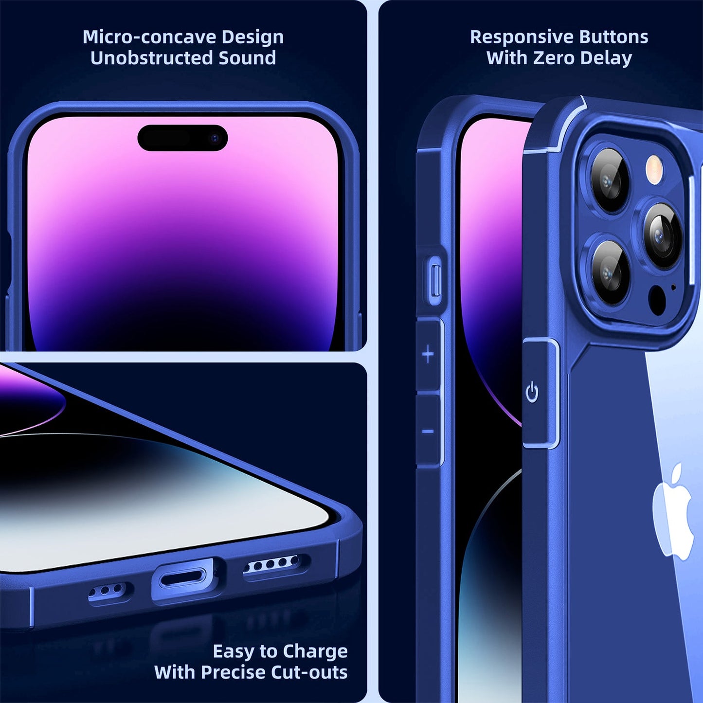 Gripp Defender Case For Apple Iphone 14 Pro (6.1") - Blue