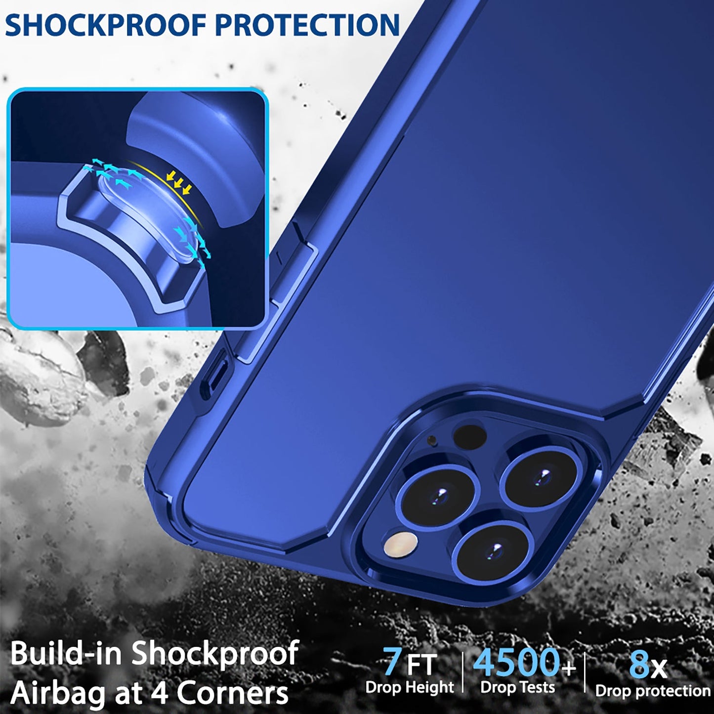 Gripp Defender Case For Apple Iphone 14 Pro (6.1") - Blue