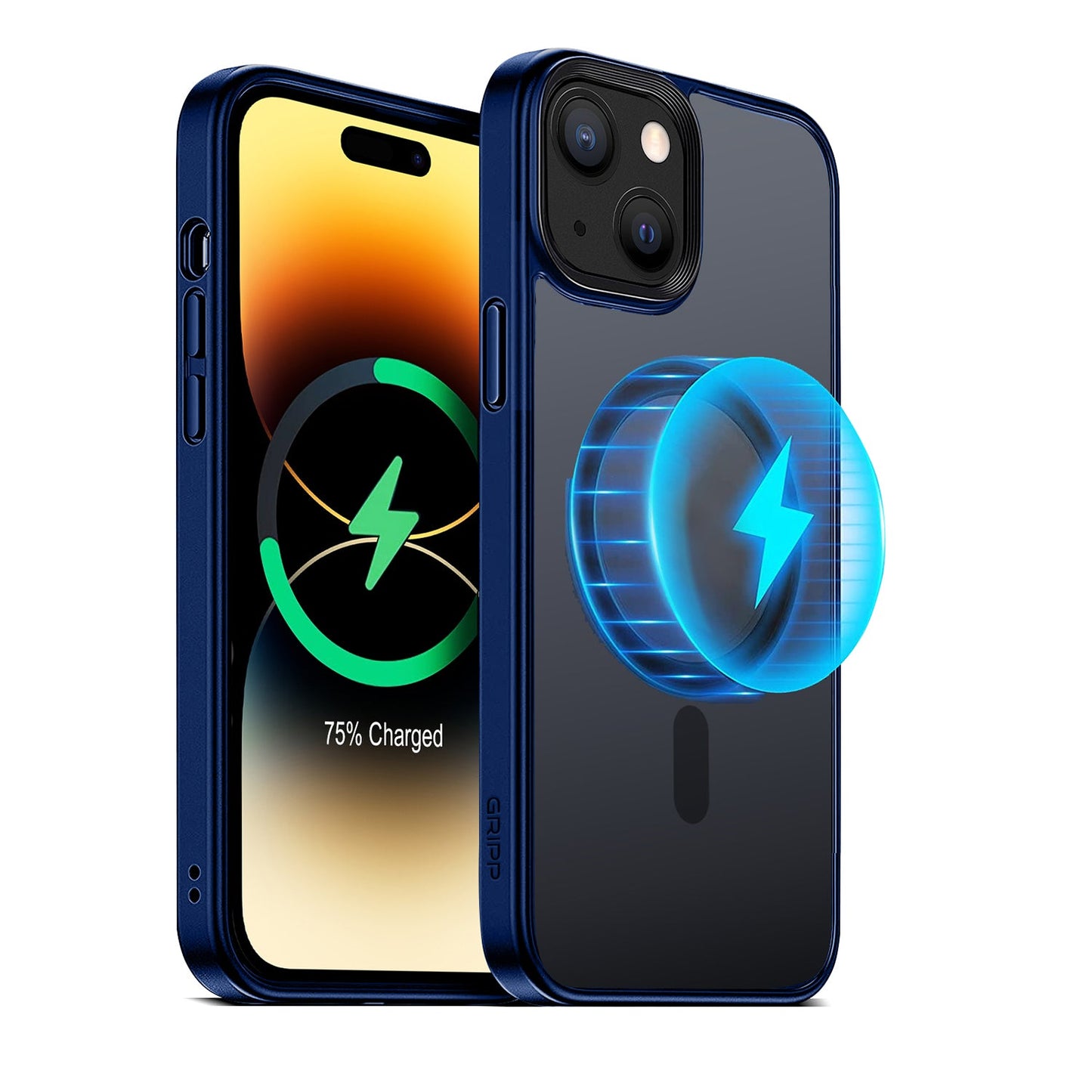 Gripp Bolt Magsafe Case For Apple Iphone 14 Plus (6.7") - Blue