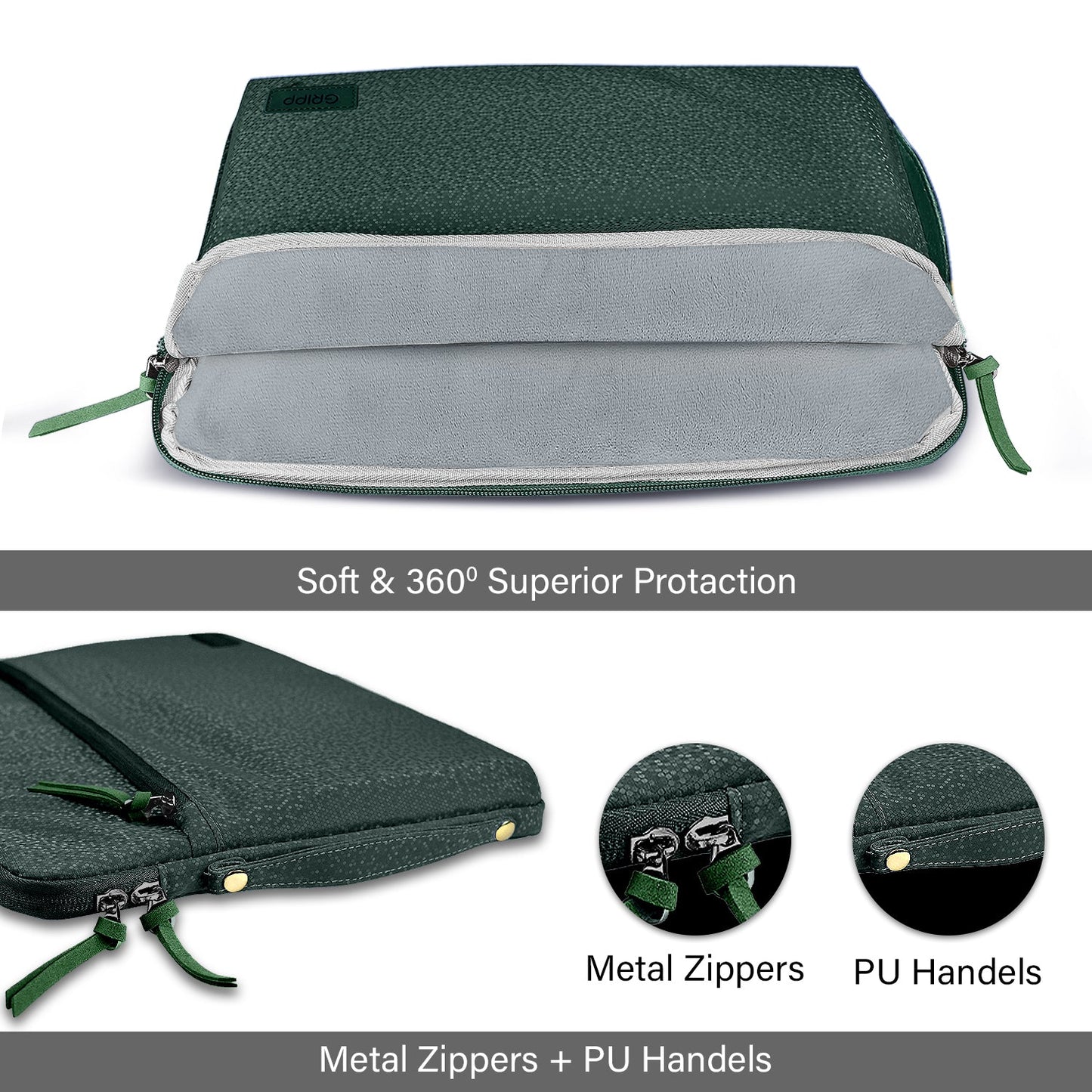 Gripp Cello Slim Sleeve For Apple Macbook 13" -green