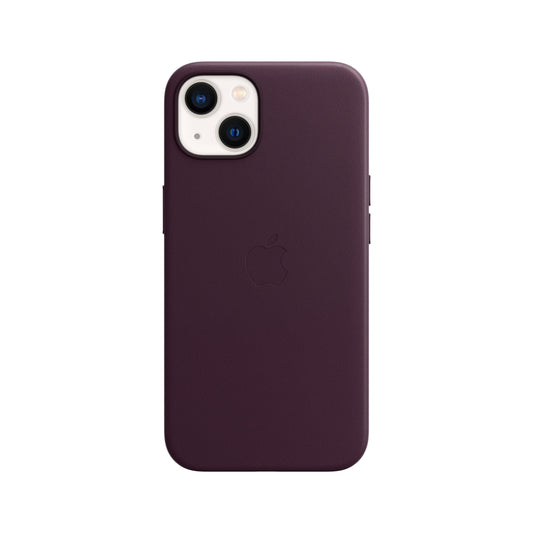 iPhone 13 Leather Case with MagSafe - Dark Cherry