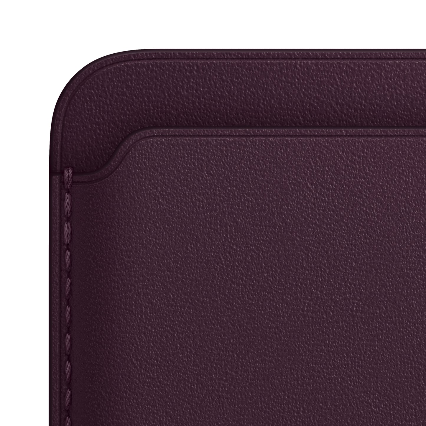 iPhone Leather Wallet with MagSafe - Dark Cherry